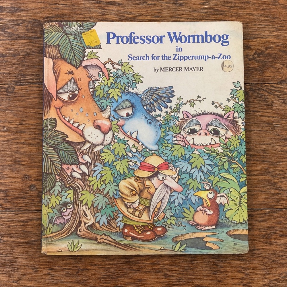 Professor Wormbog in Search for the Zipperump-a-Zoo Mercer Mayer 1976 Hardcover